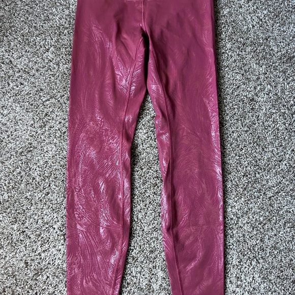 Stylish Kids' Maroon Leggings - Picture 1 of 4